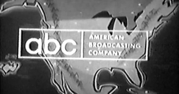 Still from a 1950s ABC network ID that includes all of North America.